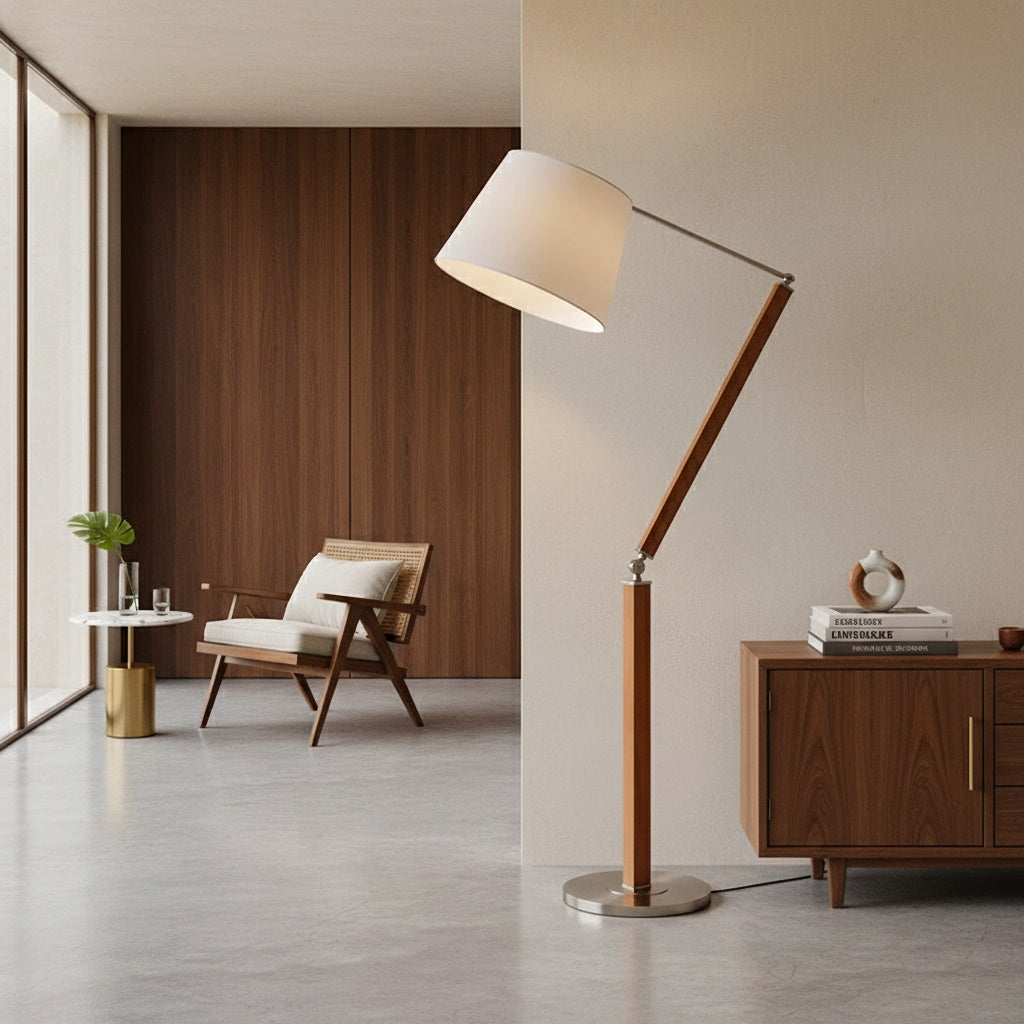 Mid-century modern solid wood floor lamp | ALDEN – Glowe studio