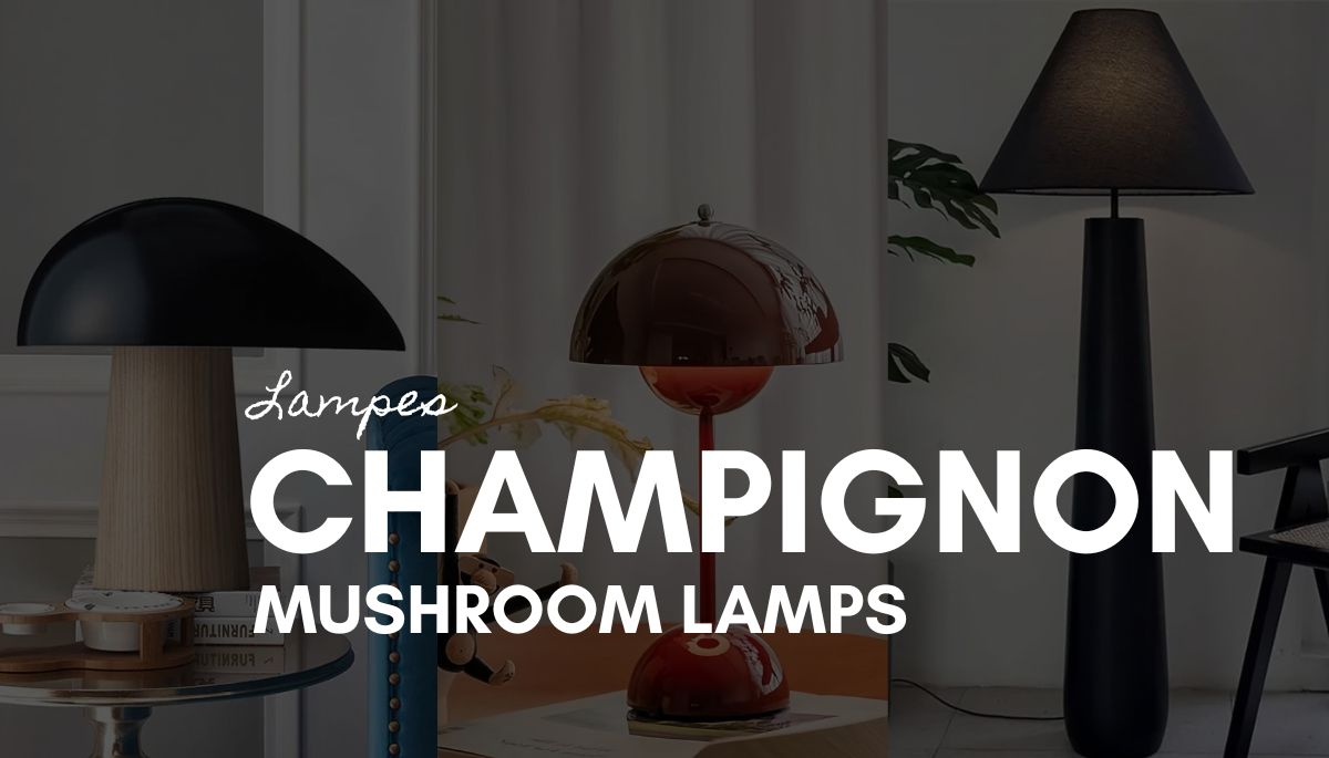 Lampe champignon : la pièce rétro qui illumine les intérieurs modernes