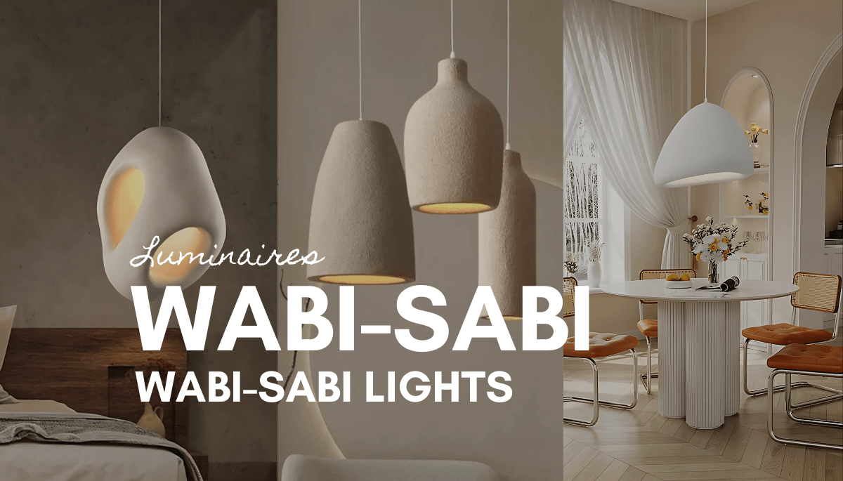 Tendances 2026 : illuminez votre intérieur avec les luminaires Wabi-Sabi