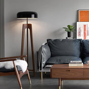 Lampadaire mid century modern en bois massif | AUREN