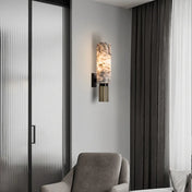 Design wall sconce in marble and brass | NATALIA