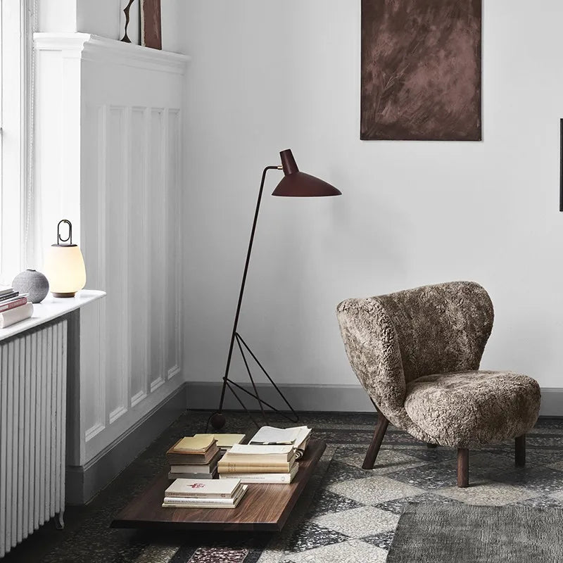 Lampadaire mid-century trépied minimaliste | ALVAR