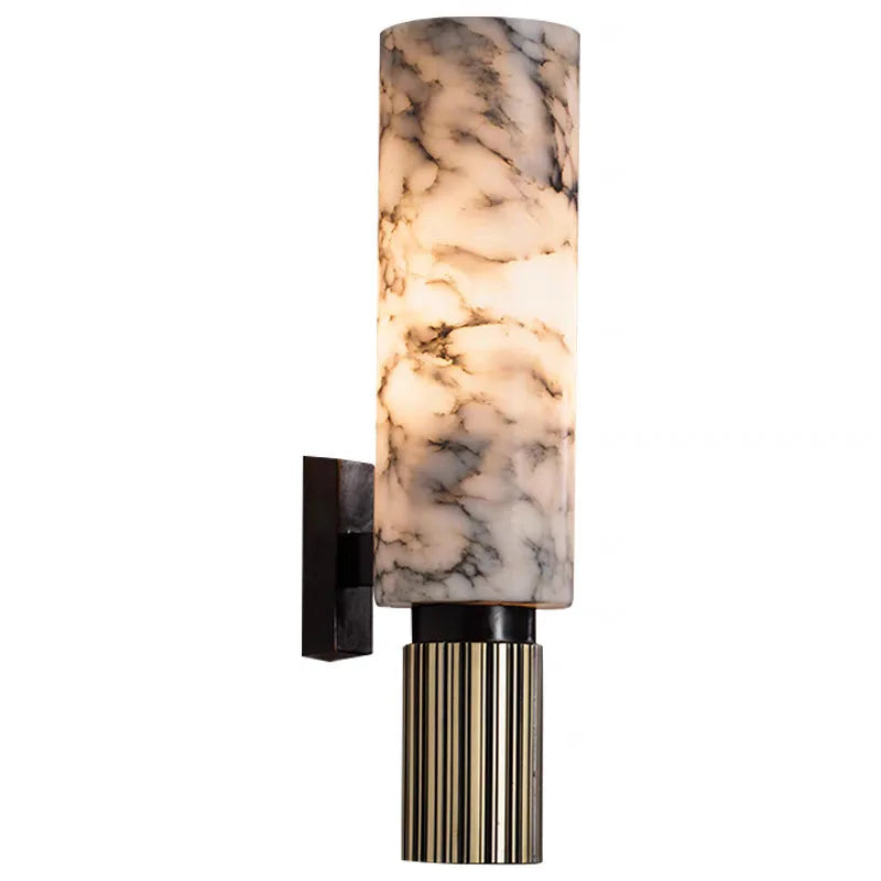 Design wall sconce in marble and brass | NATALIA
