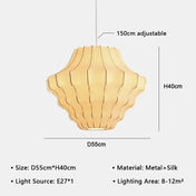 Wabi-Sabi Silk Pendant Light | HIKARI