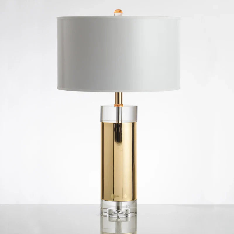 Lampe de table en laiton et verre | CLÉA