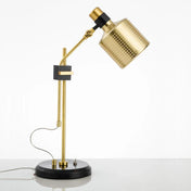 Lampe de table dorée industrielle | ATELIER