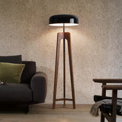 Lampadaire mid century modern en bois massif | AUREN