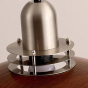 Suspension mid century modern en métal et noyer  | MIDORI