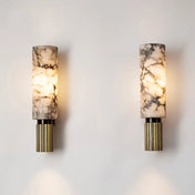 Design wall sconce in marble and brass | NATALIA