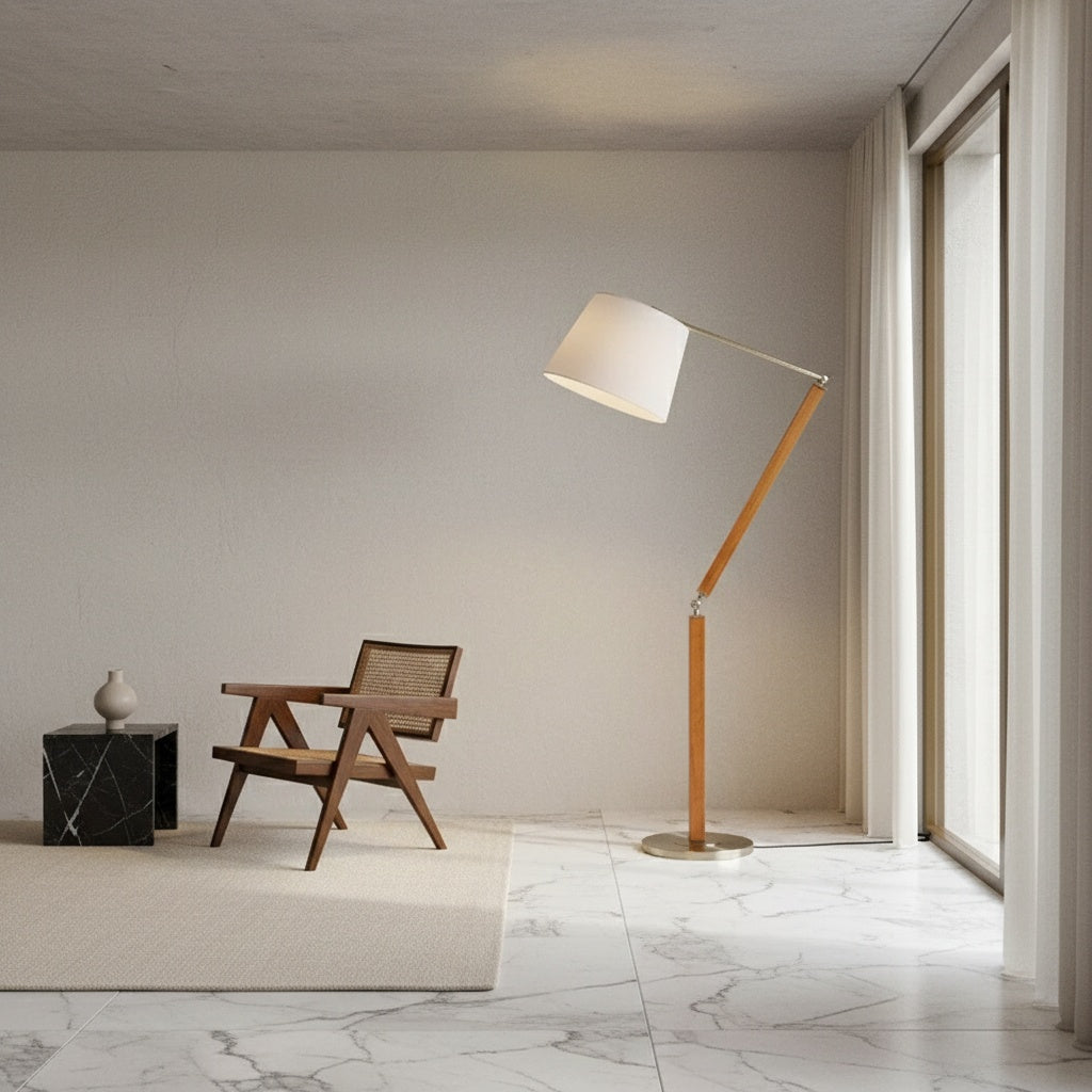 Mid-century modern solid wood floor lamp | ALDEN – Glowe studio