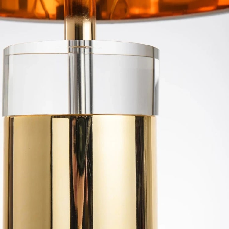 Lampe de table en laiton et verre | CLÉA