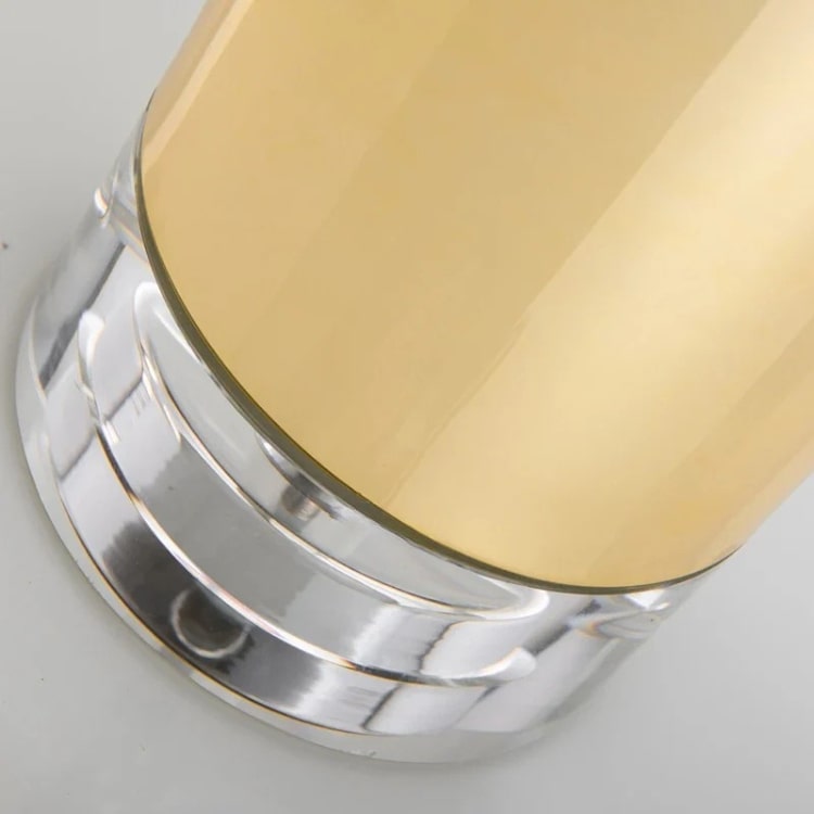 Lampe de table en laiton et verre | CLÉA