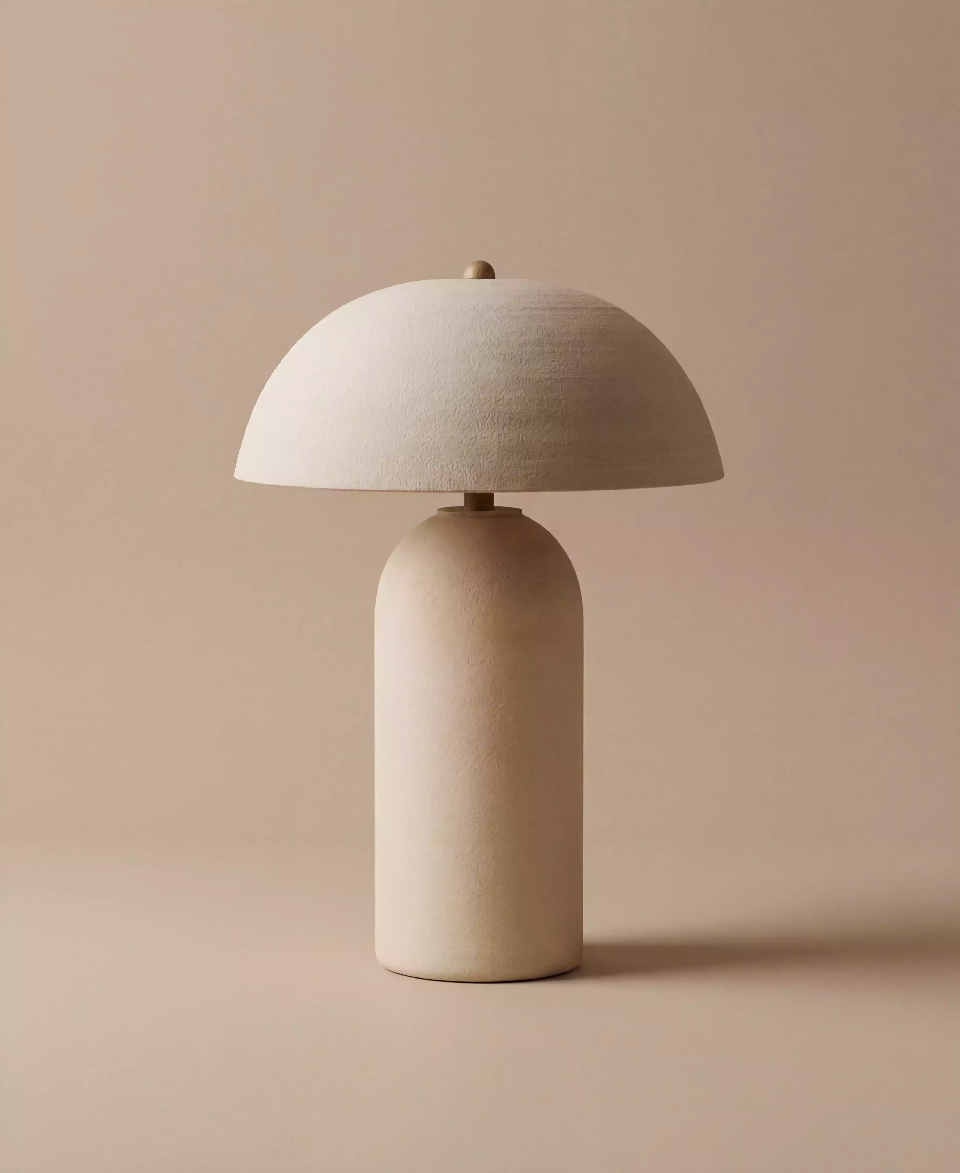 Lampe champignon en céramique artisanale | KURA