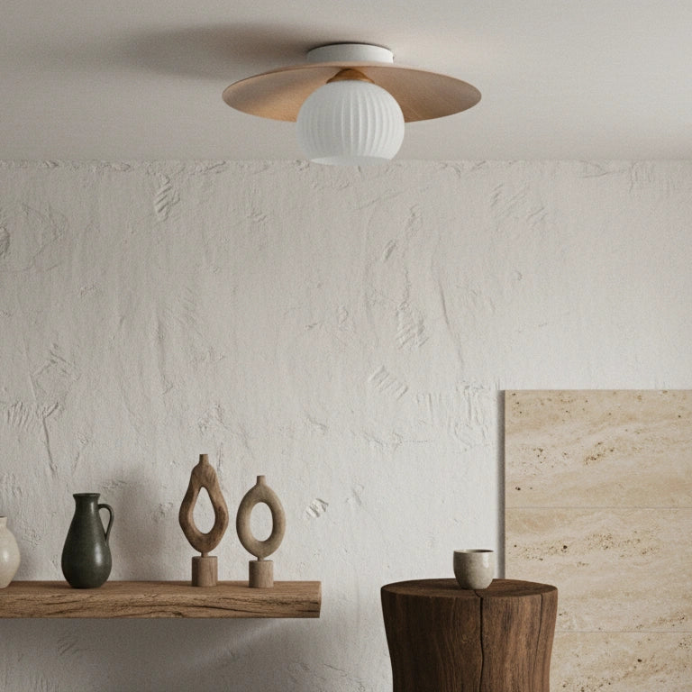 Floating Wooden Design Ceiling Light | NARA