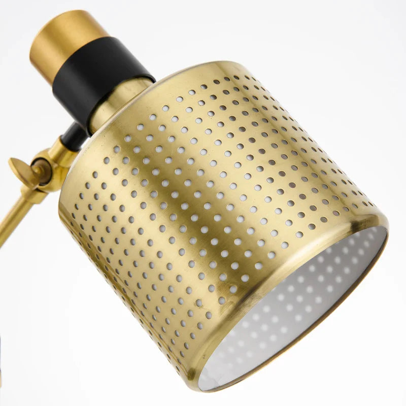 Lampe de table dorée industrielle | ATELIER