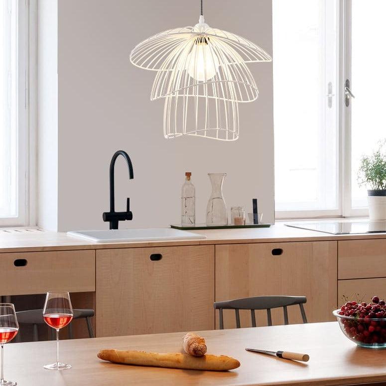 Suspension luminaire | NET-3 Etages Blanc-Glowe-Studio