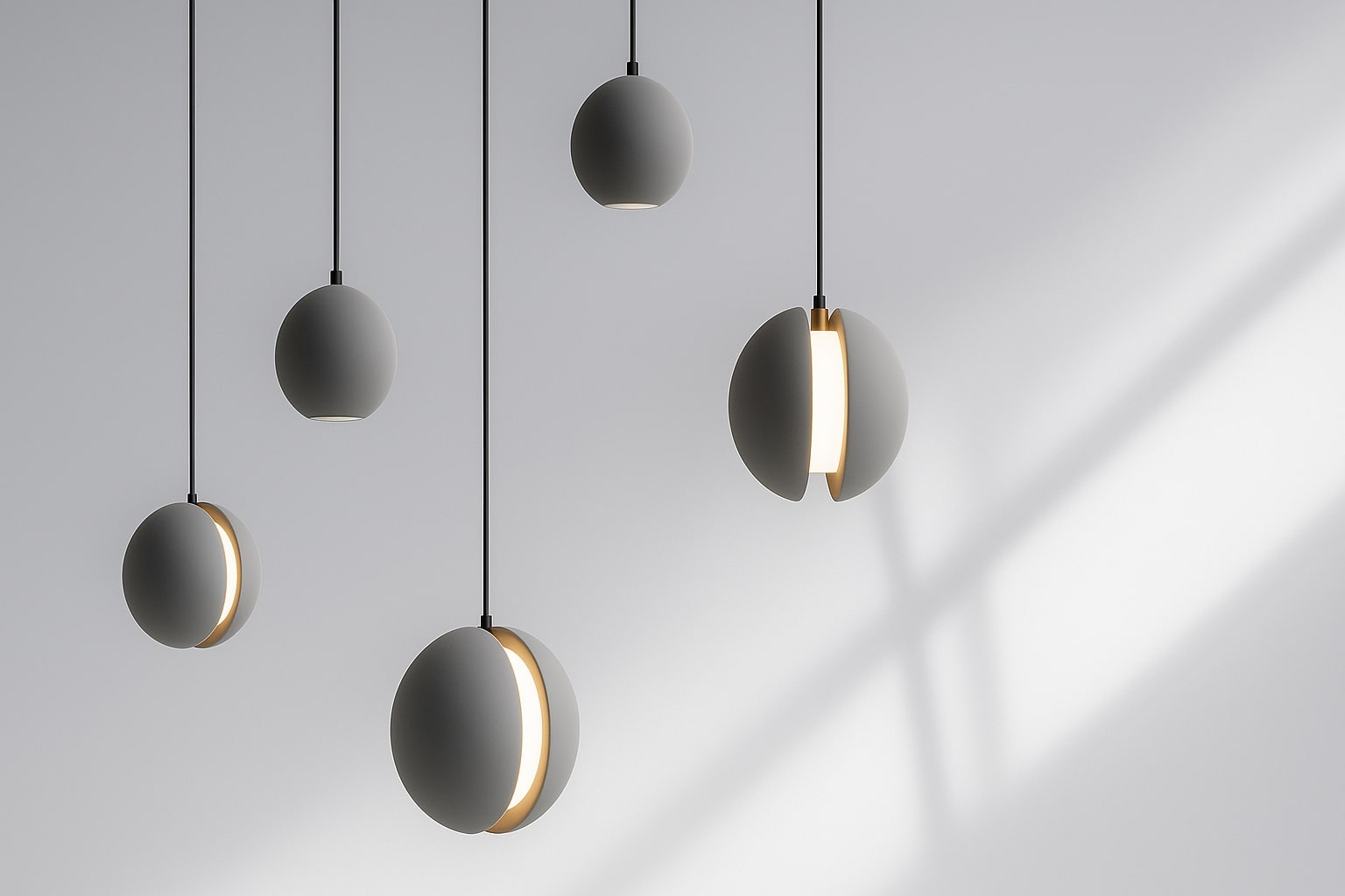 Lampes suspendues au plafond