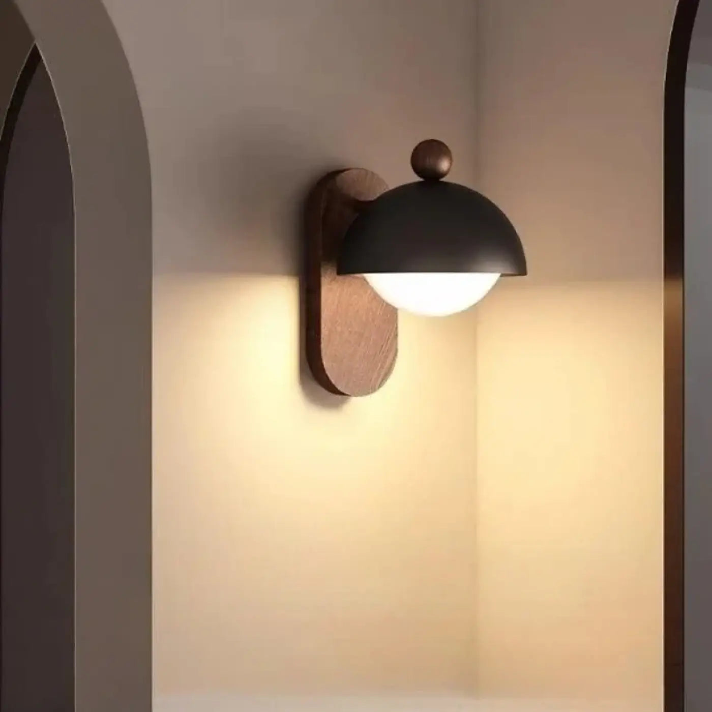 Applique murale aluminium noir ou blanc style nordique — vue 2