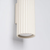 Applique murale beige cannelée en aluminium LED — vue 5