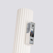 Applique murale beige cannelée LED double faisceau — vue 5
