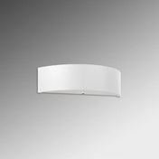 Applique murale blanche 2 lumières métal et tissu vintage — vue 2
