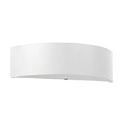 Applique murale blanche 2 lumières métal et tissu vintage — vue 3