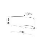 Applique murale blanche 2 lumières métal et tissu vintage — vue 7