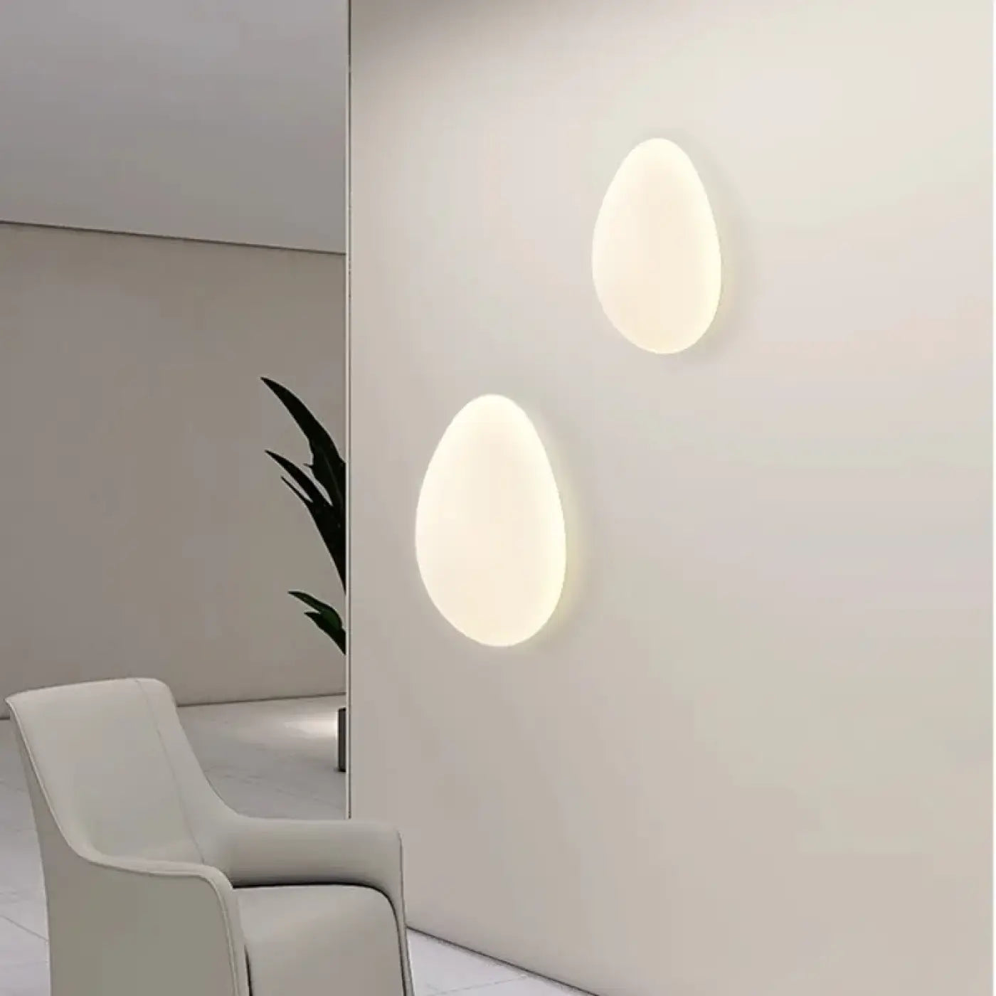 Applique murale blanche en acrylique et verre 24 ou — vue 1