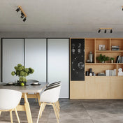 Applique murale bois et métal avec spot noir contemporain — vue 6