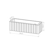 Applique murale céramique beige rainurée E27 moderne — vue 12