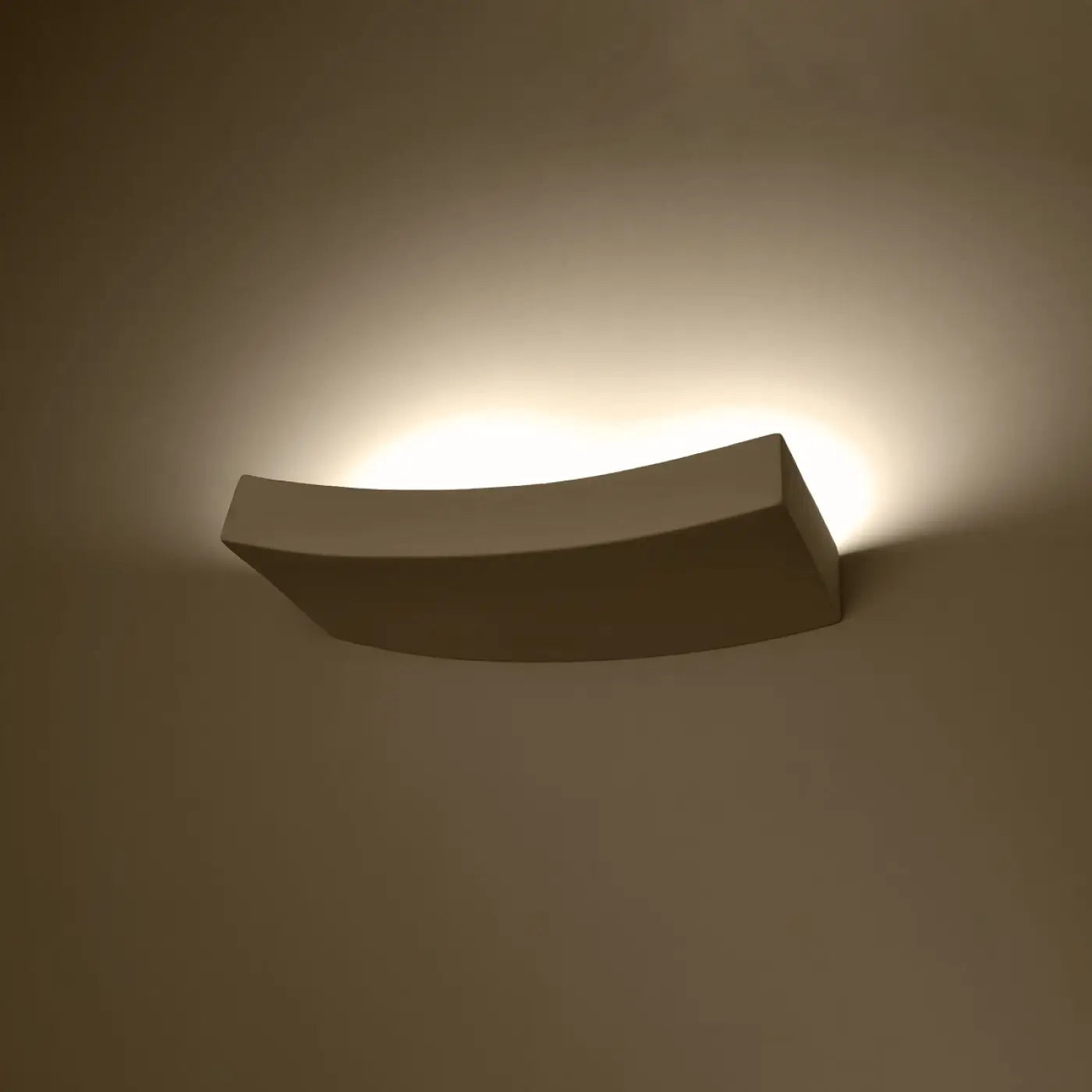 Applique murale céramique et verre blanche 2 lumières G9 — vue 1