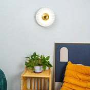 Applique murale circulaire blanche en verre 3 tailles — vue 10