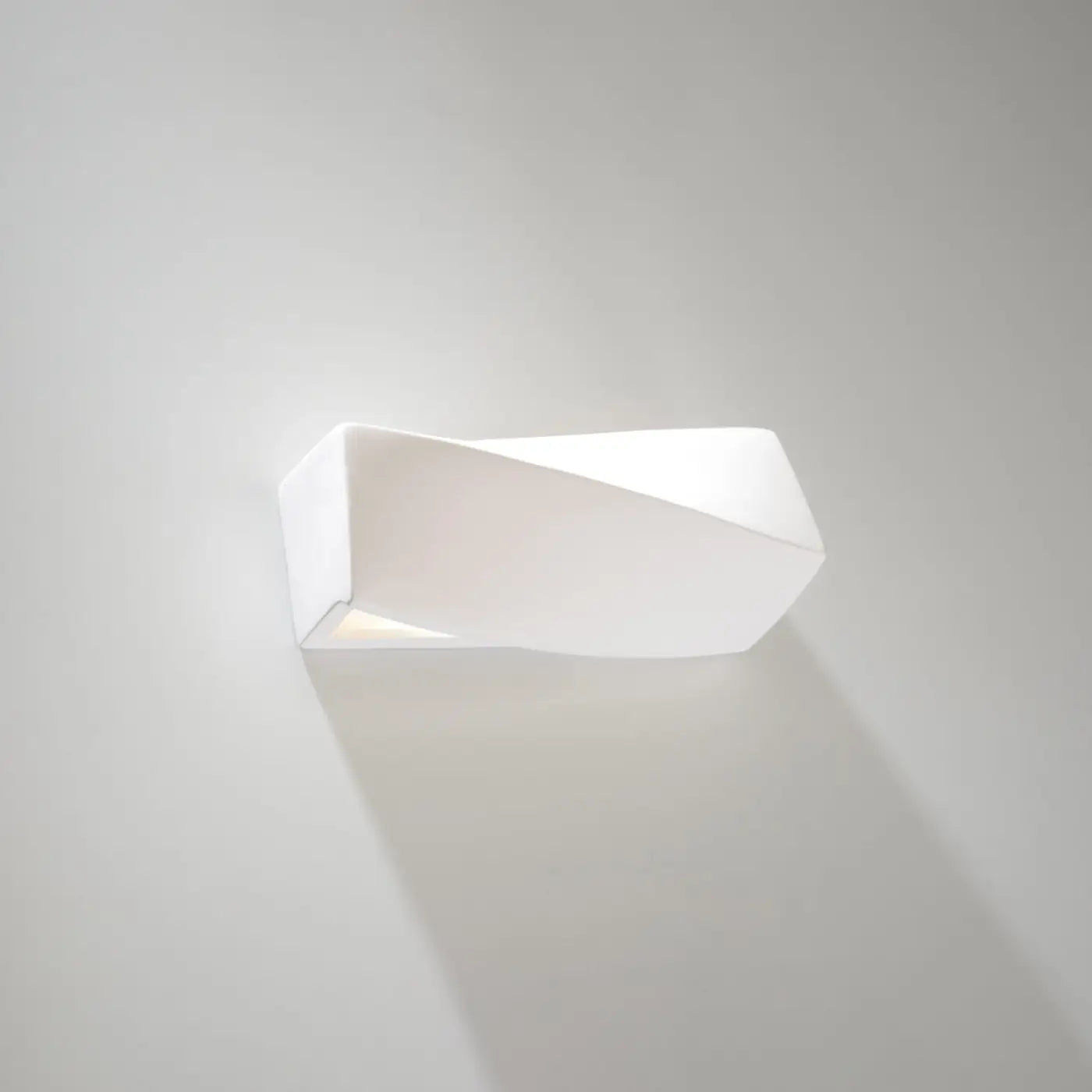 Applique murale compacte céramique et verre blanc E27 — vue 2