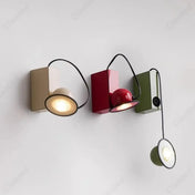 Applique murale compacte en métal vert rouge ou beige — vue 1