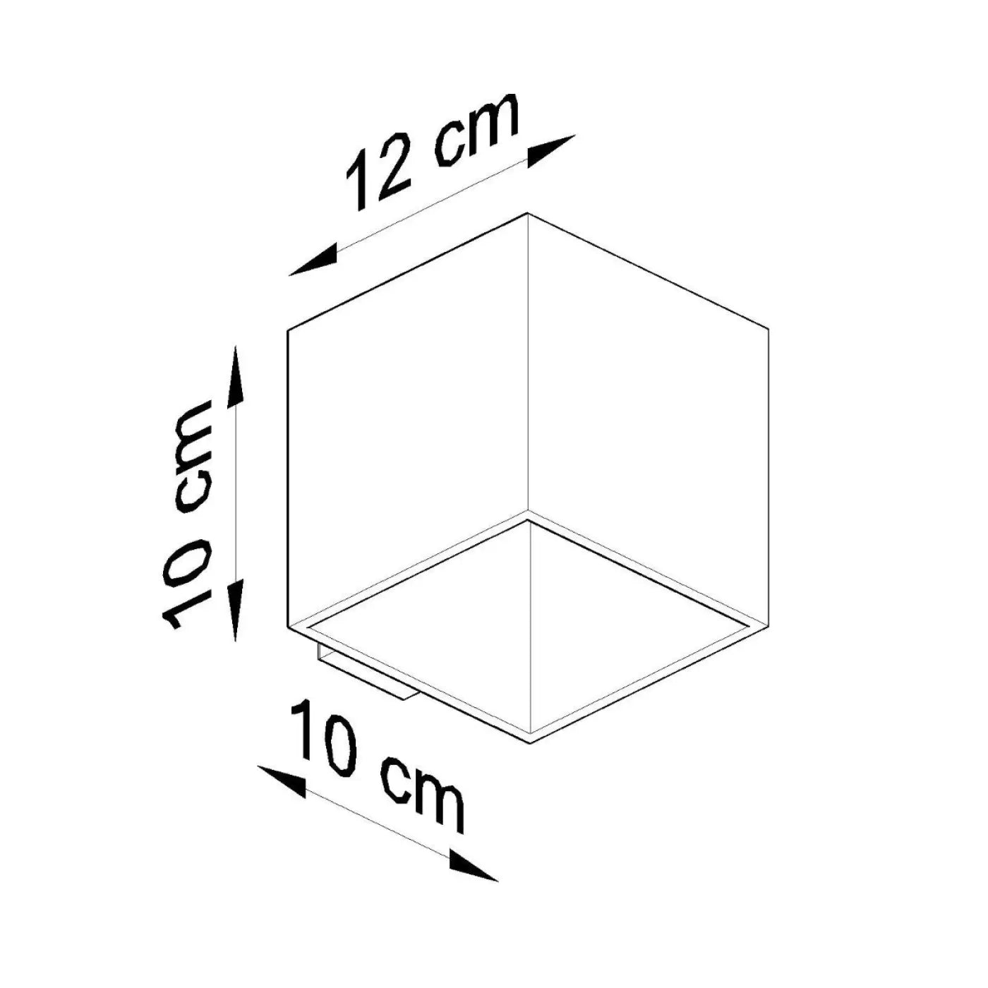 Applique murale cube en bois naturel style scandinave — vue 7