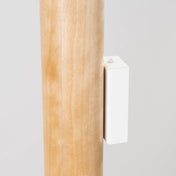Applique murale cylindrique bois et tissu à 2 lumières — vue 7