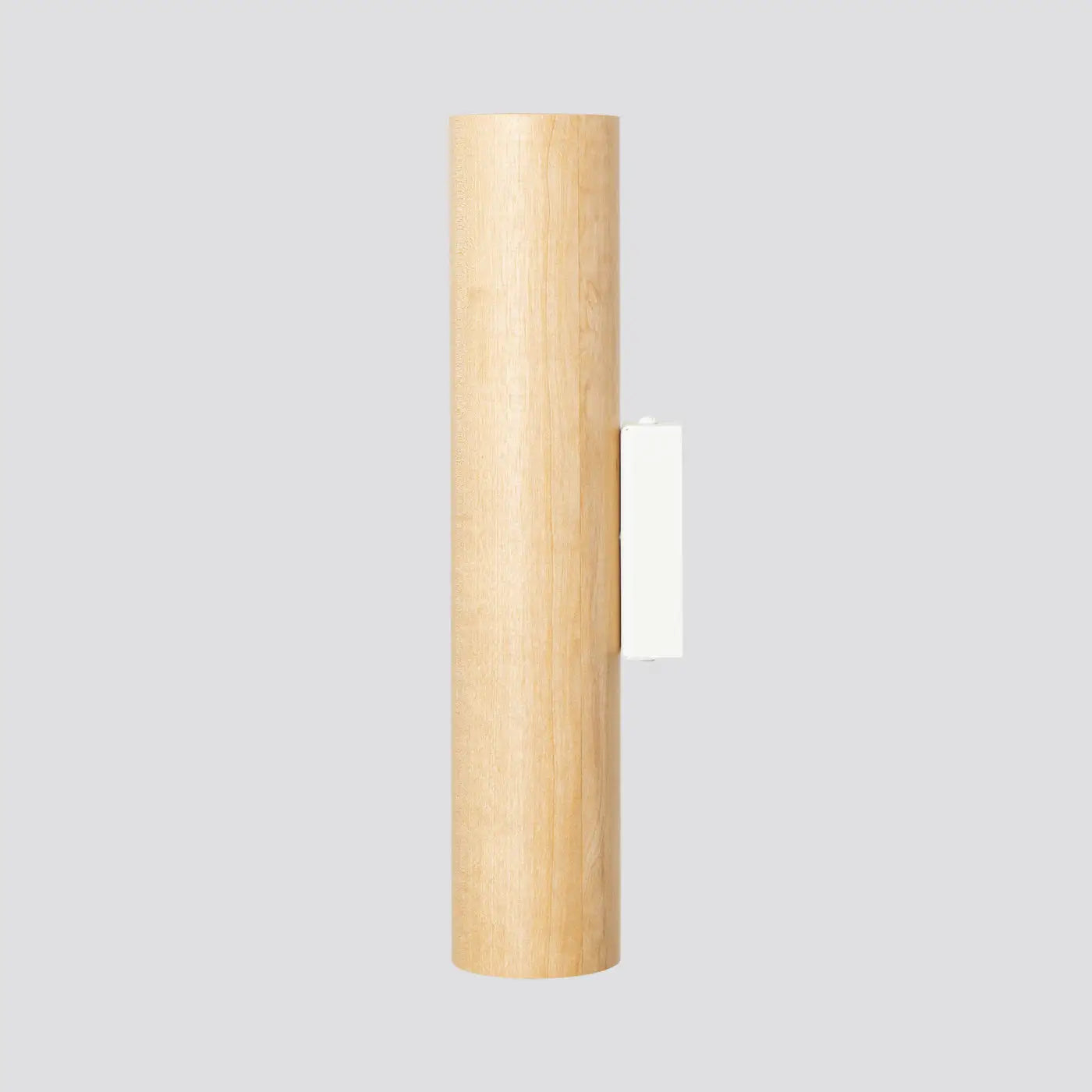 Applique murale cylindrique bois et tissu à 2 lumières — vue 8