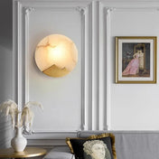 Applique murale dorée en métal et marbre style Art Déco — vue 5