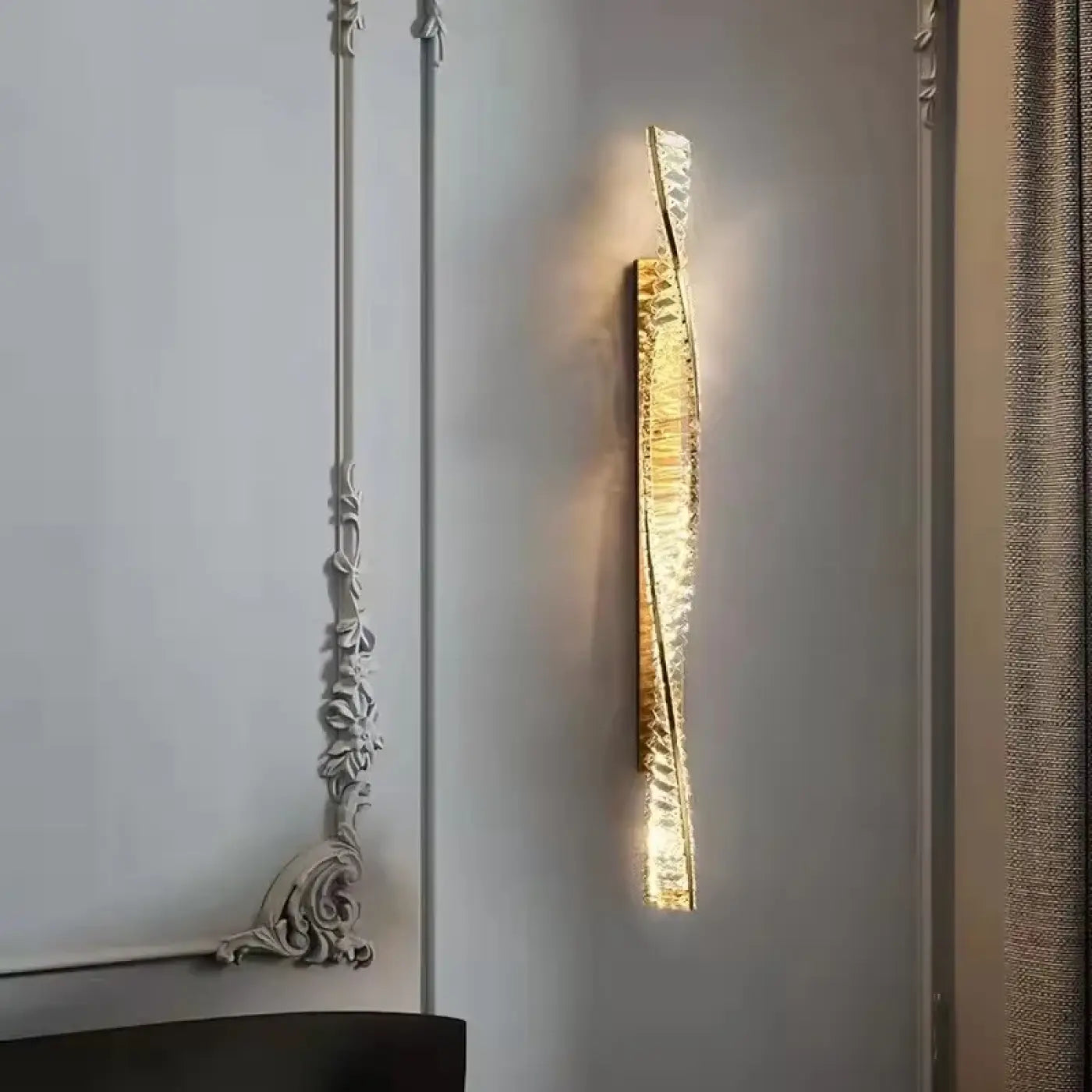 Applique murale dorée LED réglable Art Déco 50 ou — vue 2