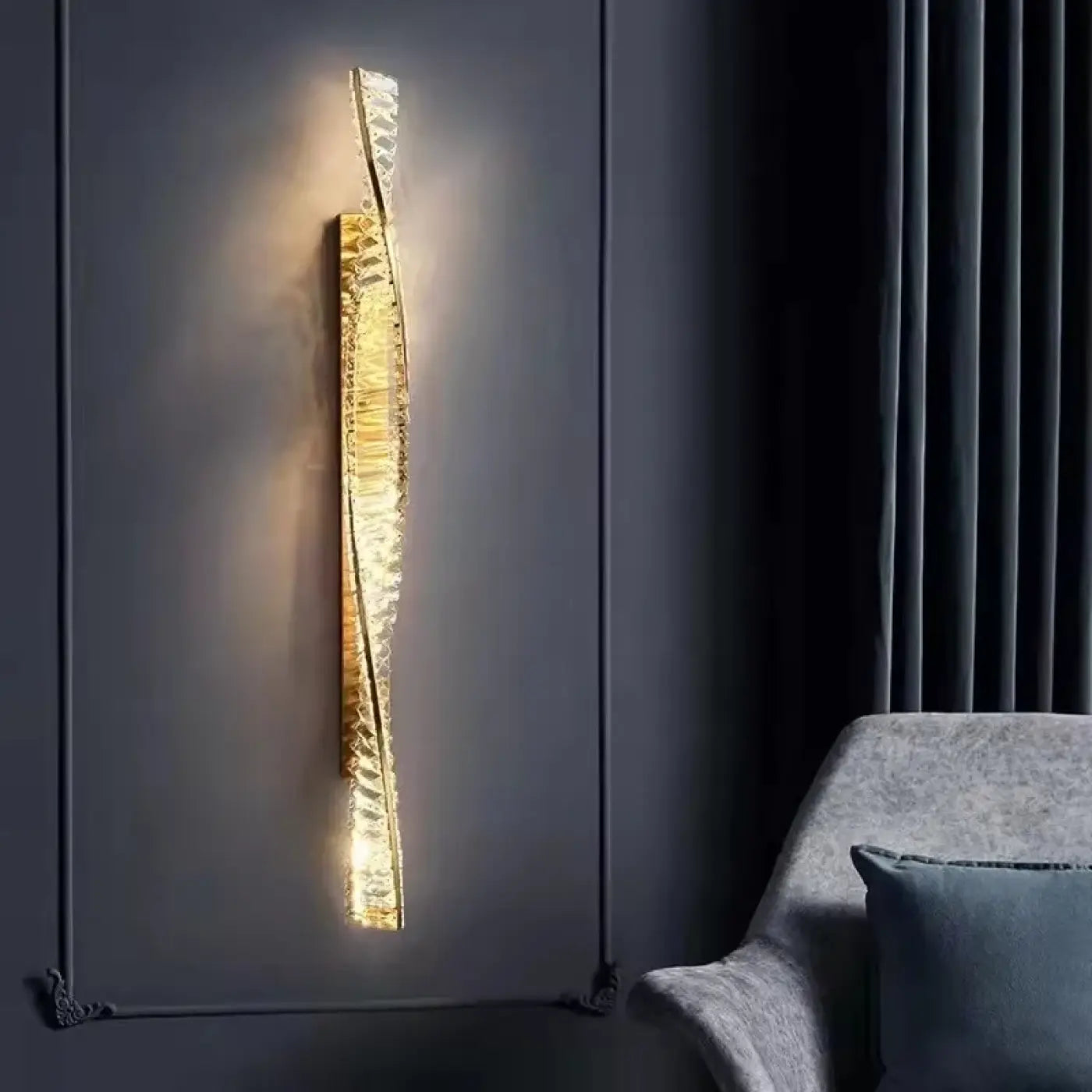 Applique murale dorée LED réglable Art Déco 50 ou — vue 6