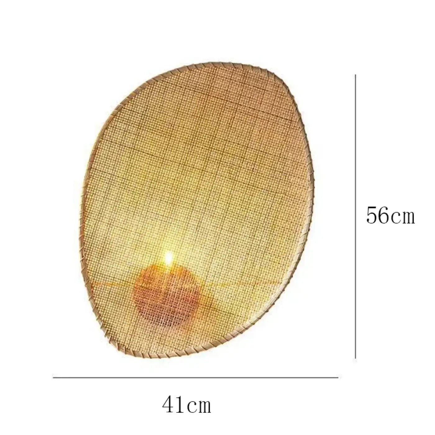 Applique murale en bambou tressé beige E27 moderne — vue 8