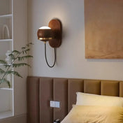 Applique murale en bois marron et acrylique moderne — vue 8