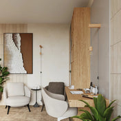 Applique murale en bois naturel et verre style scandinave — vue 10