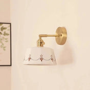 Applique murale en céramique blanche et laiton doré E27 — vue 5