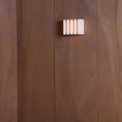 Applique murale en tissu blanc plissé style scandinave — vue 3