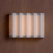 Applique murale en tissu blanc plissé style scandinave — vue 4