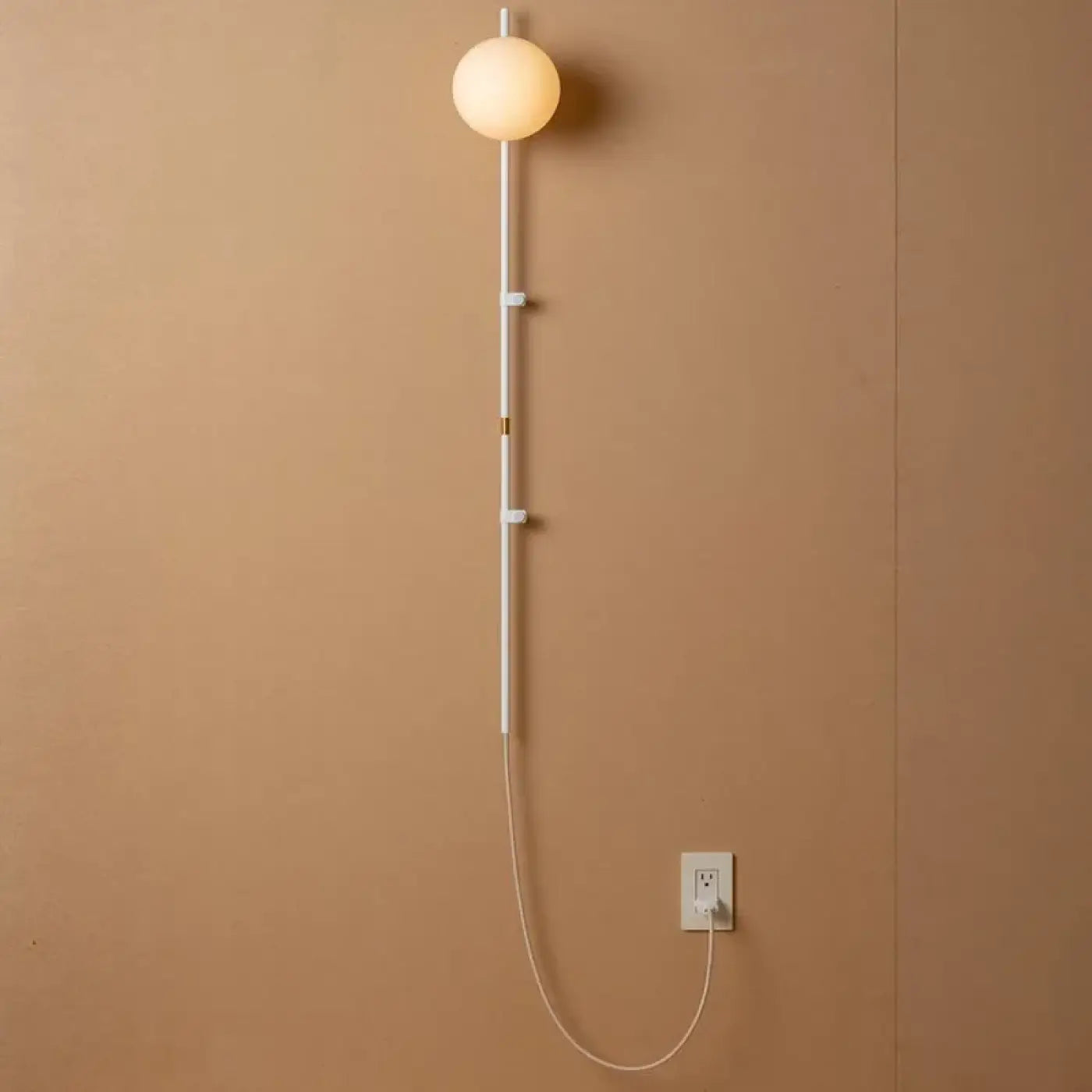 Applique murale globe en verre tige métal IP65 — vue 7
