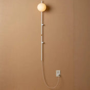 Applique murale globe en verre tige métal IP65 — vue 7