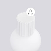 Applique murale globe opalin blanc aluminium et acrylique — vue 3