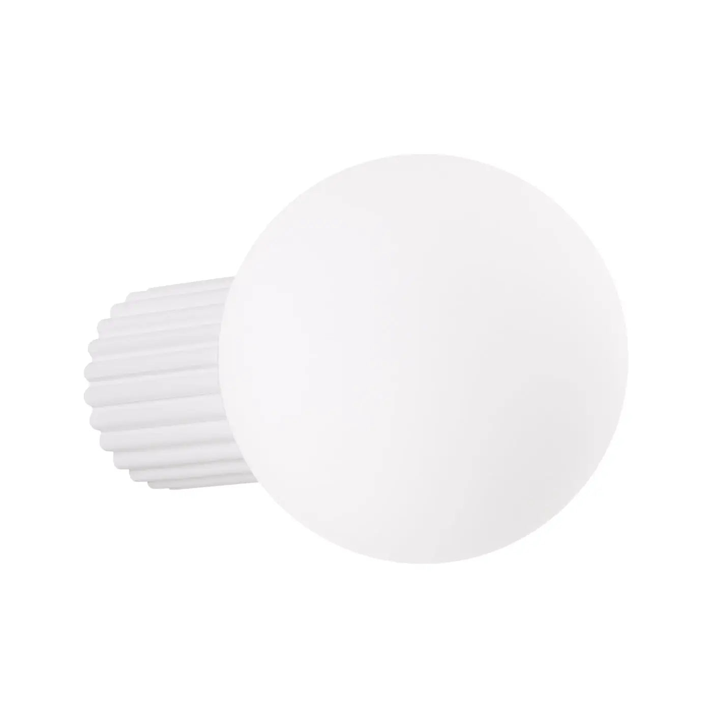 Applique murale globe opalin blanc aluminium et acrylique — vue 8